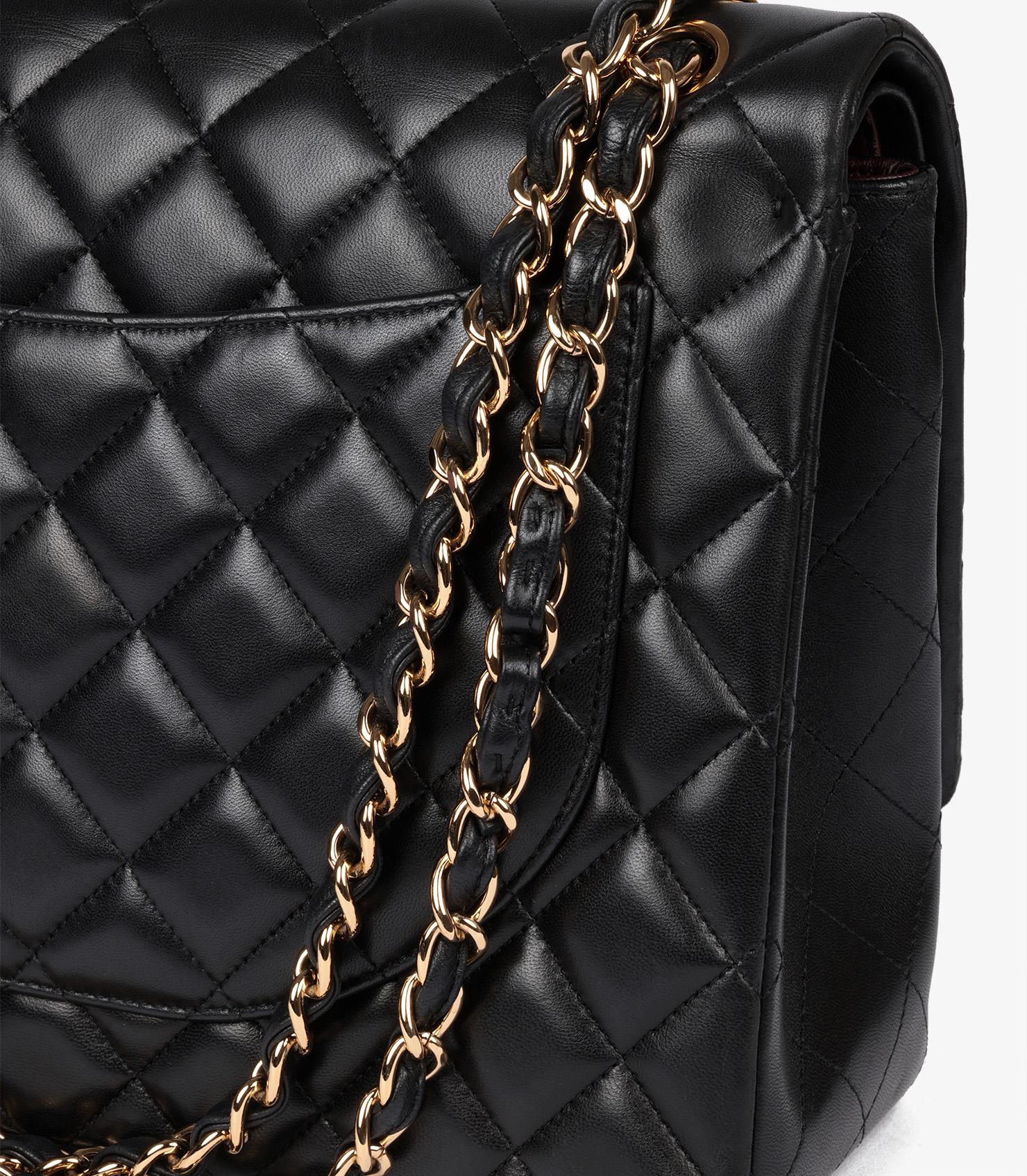 Chanel Black Quilted Lambskin Maxi Classic Double Flap Bag 5