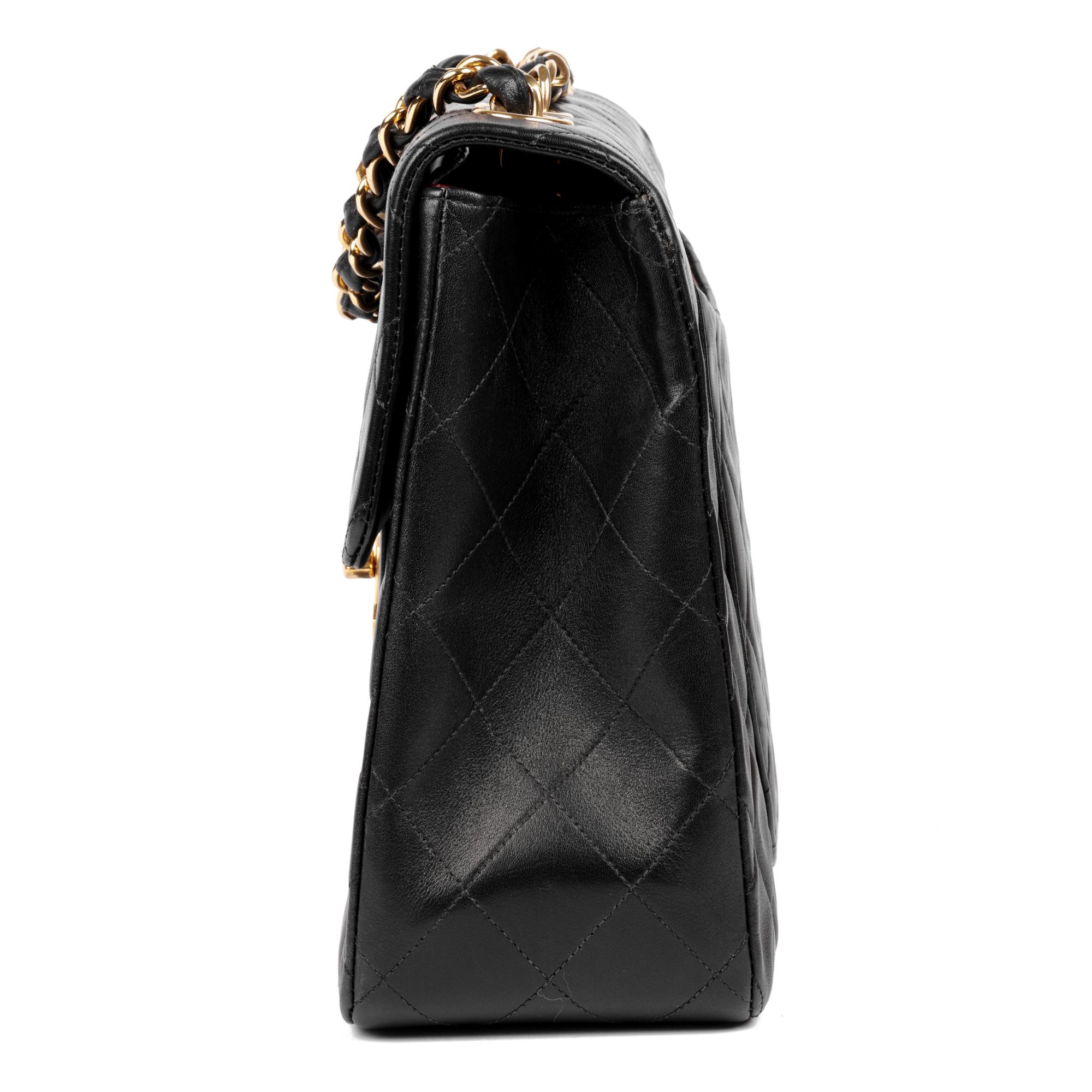 chanel dust bag black