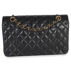 Chanel Black Quilted Lambskin Medium Classic Double Flap Bag