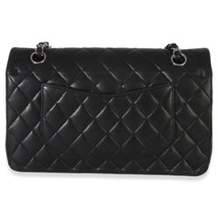Chanel Black Quilted Lambskin Medium Classic Double Flap Bag
