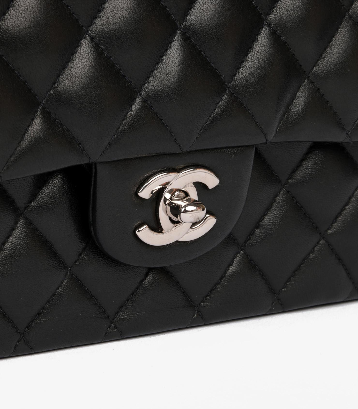 Chanel Black Quilted Lambskin Medium Classic Double Flap Bag 3