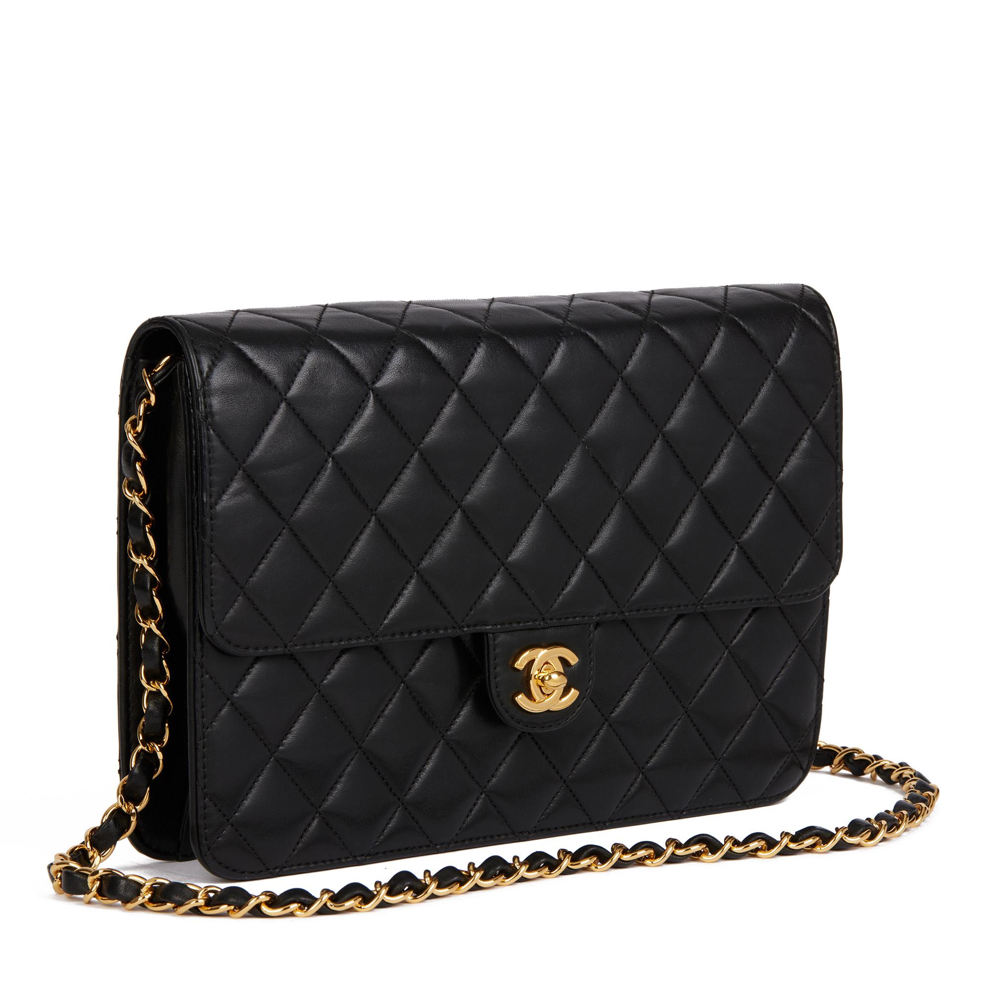 CHANEL
Black Quilted Lambskin Medium Classic Single Flap Bag

Xupes Reference: HB4729
Serial Number: 11270676
Age (Circa): 2006
Accompanied By: Authenticity Card
Authenticity Details: Authenticity Card, Serial Sticker (Made in France)
Gender:
