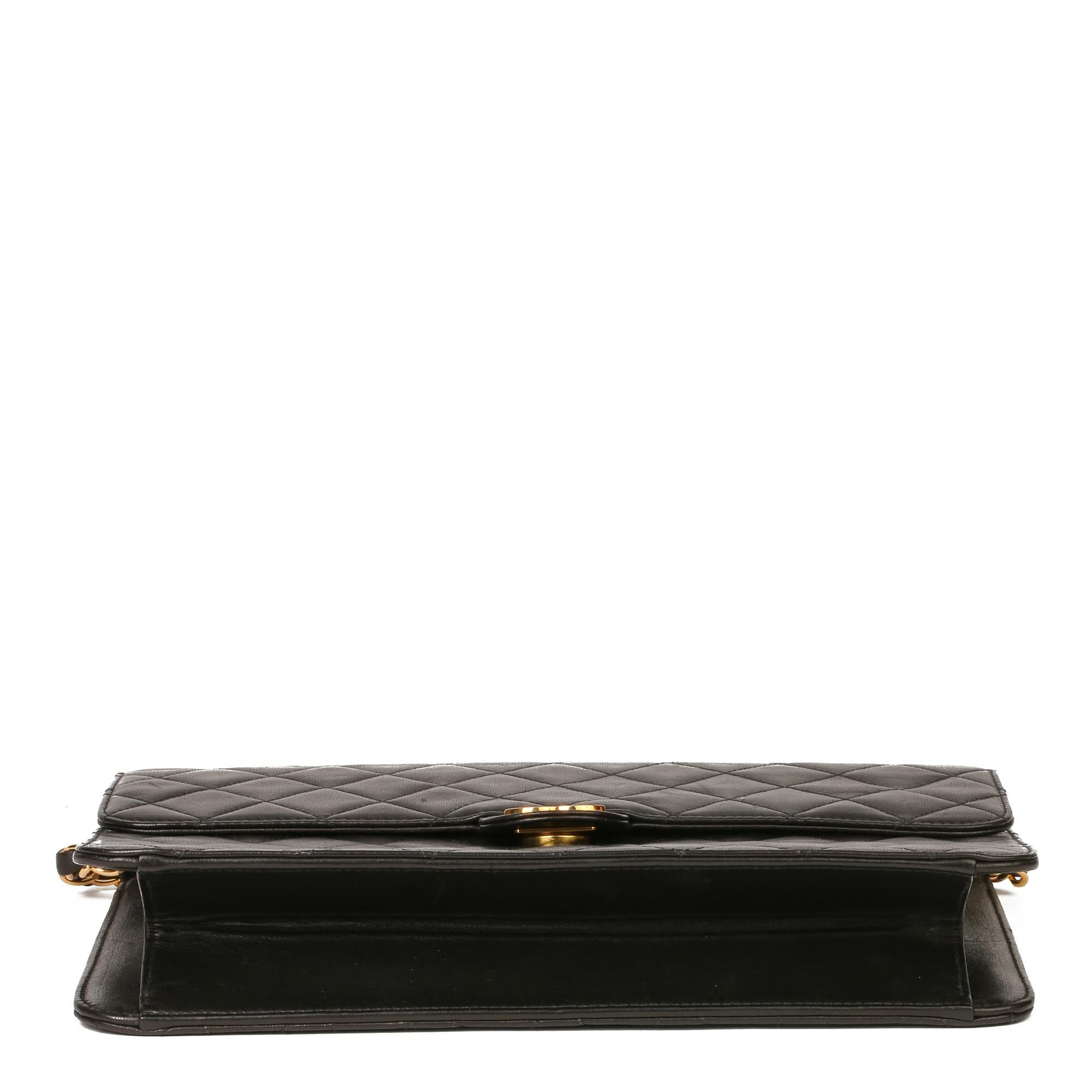 Chanel Black Quilted Lambskin Medium Classic Single Flap Bag 1