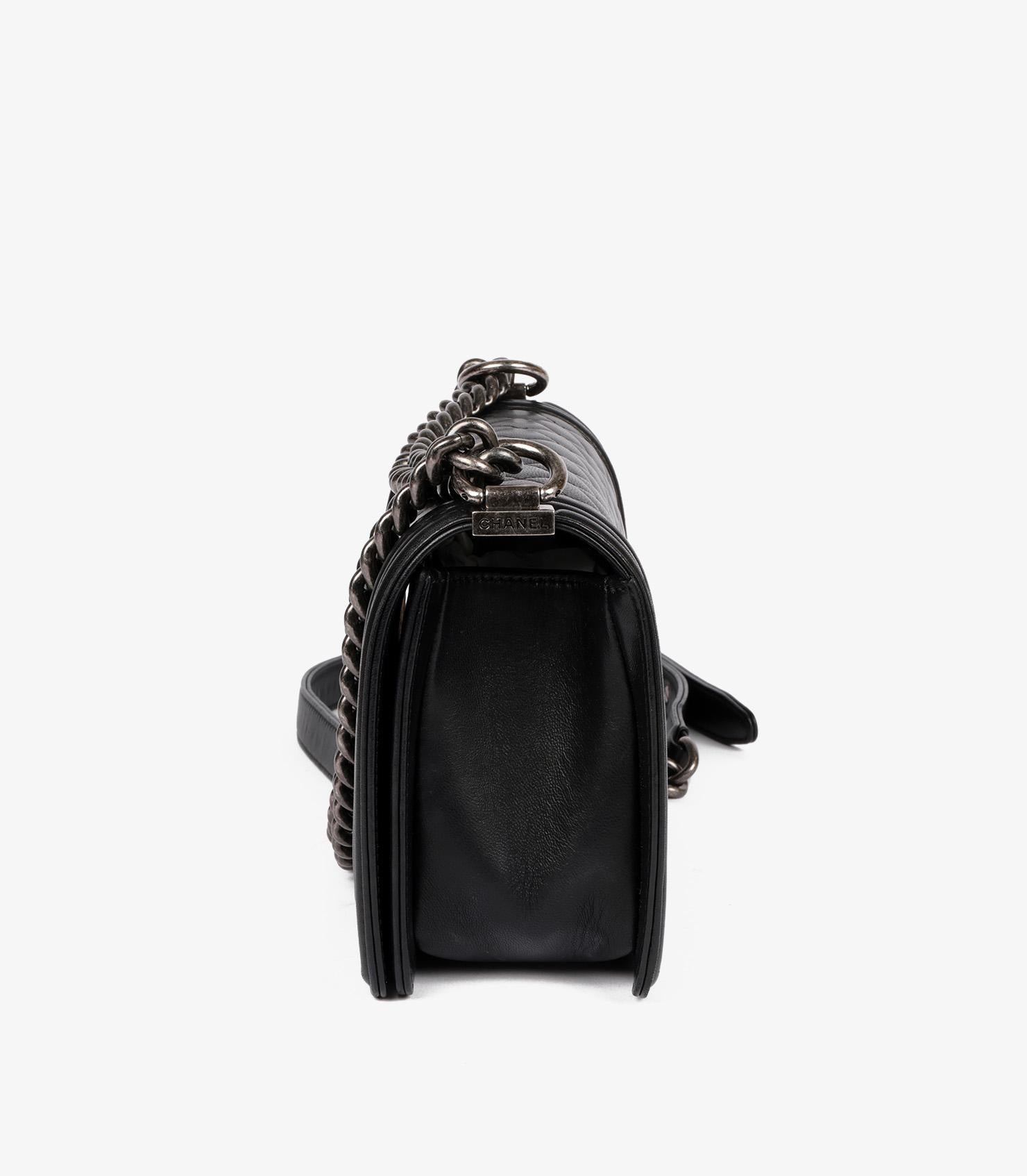 Chanel Black Quilted Lambskin Medium Le Boy 1