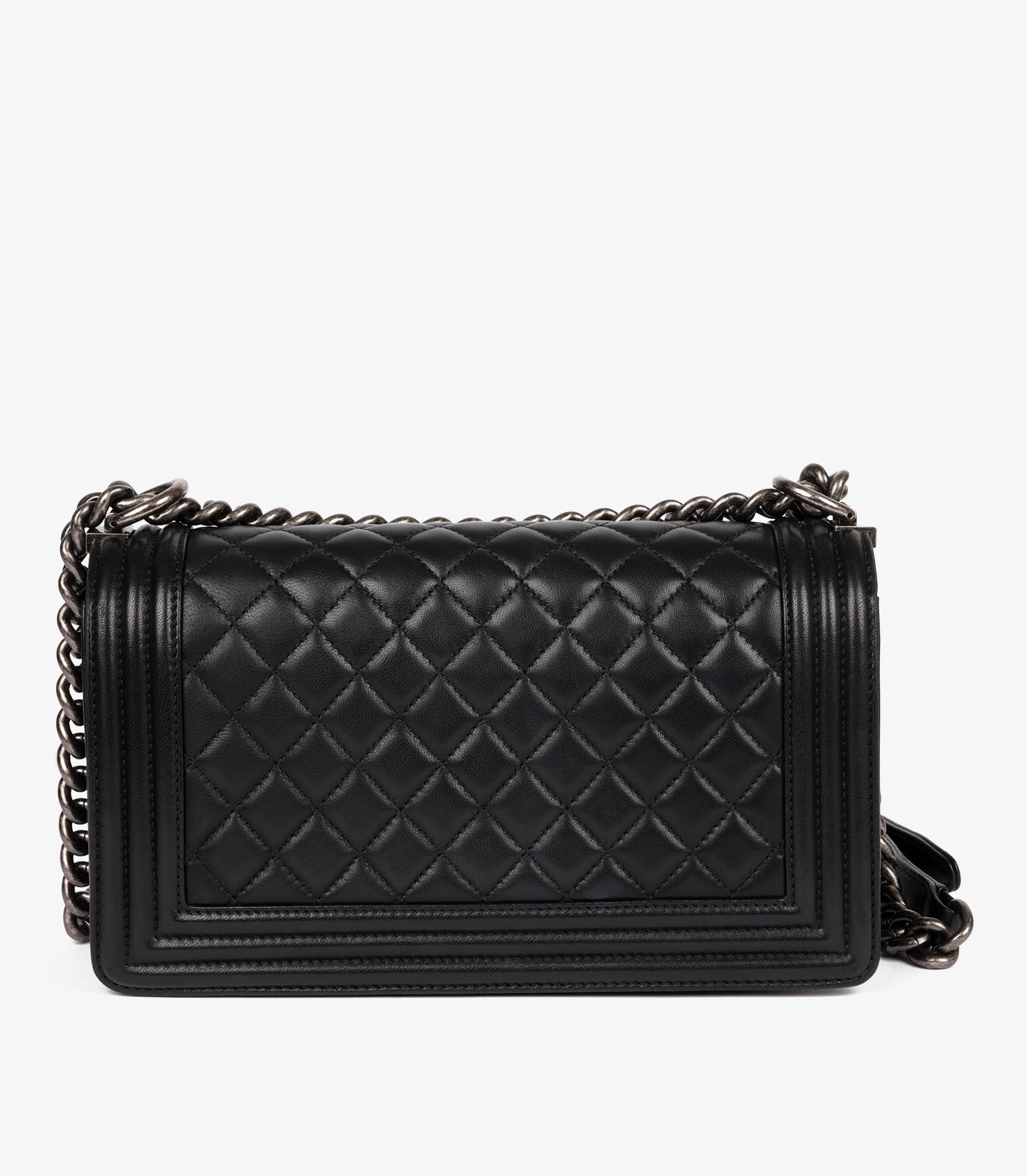 Chanel Black Quilted Lambskin Medium Le Boy 2