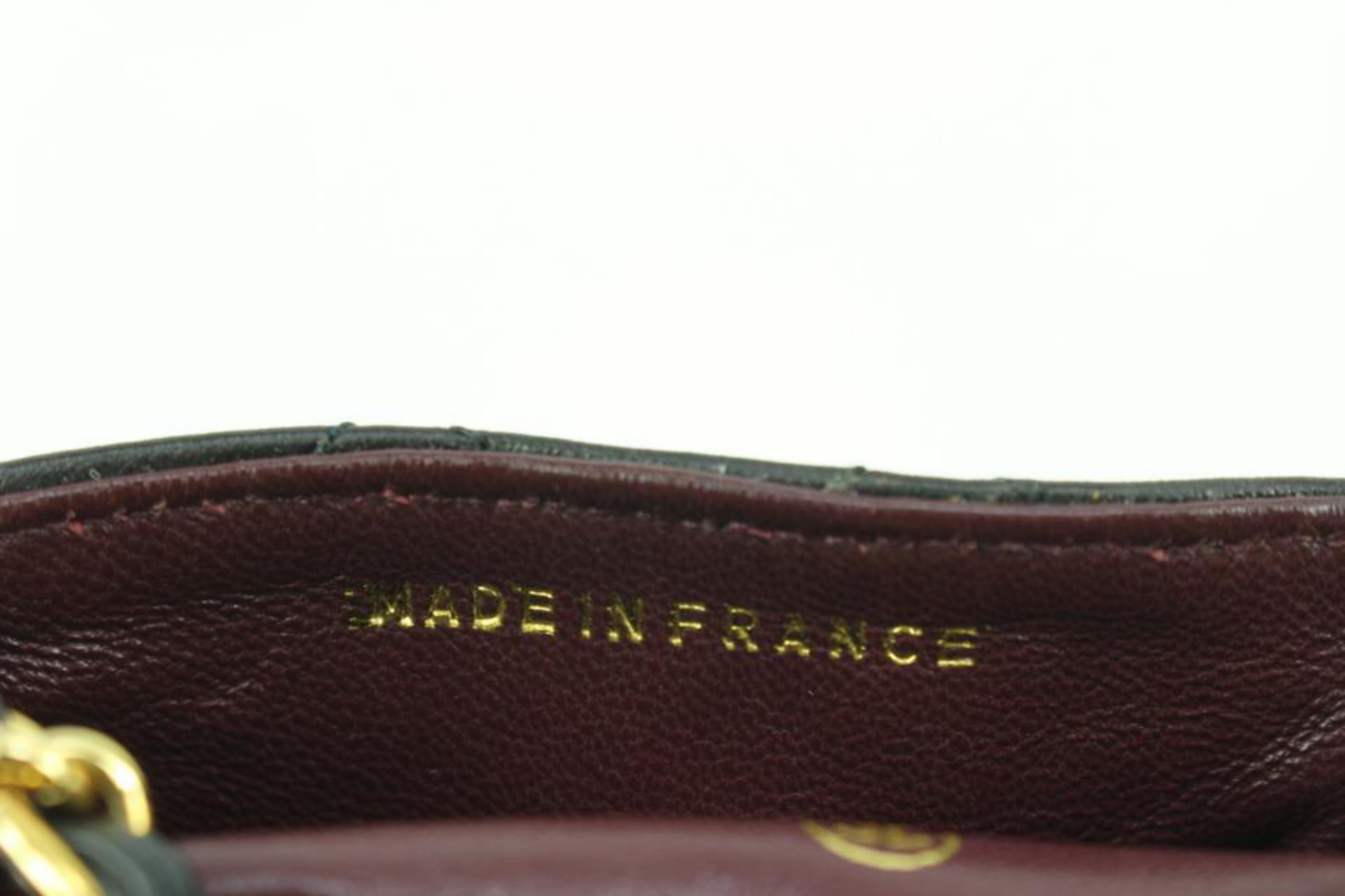Women's Chanel Black Quilted Lambskin Micro Classic Flap Mini Bag 50ck325s