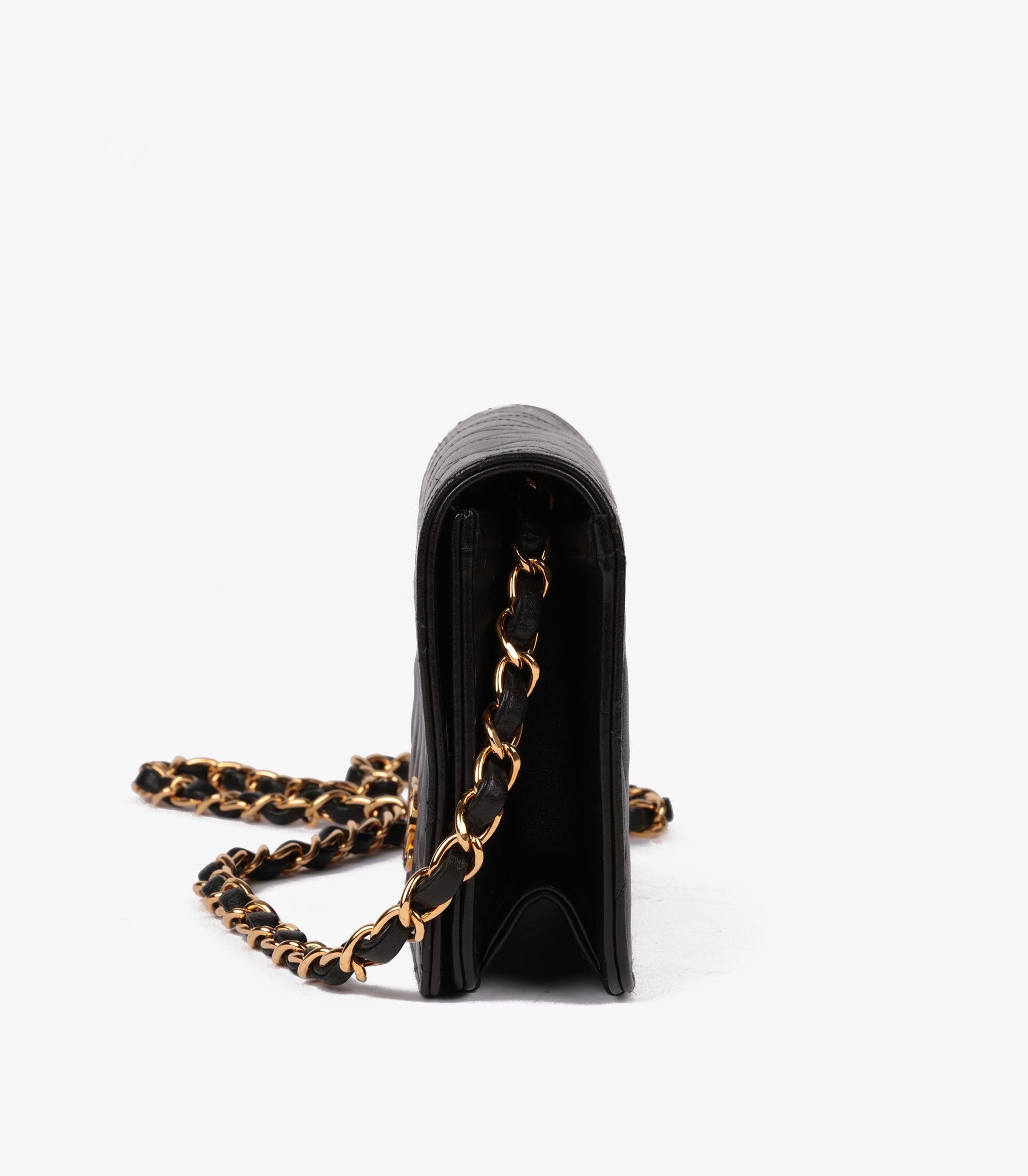 Chanel Black Quilted Lambskin Mini Classic Single Full Flap Bag 3