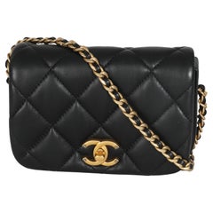 Chanel Black Quilted Lambskin Mini Fashion Therapy Bag