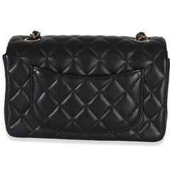Chanel Black Quilted Lambskin Mini Rectangular Flap Bag