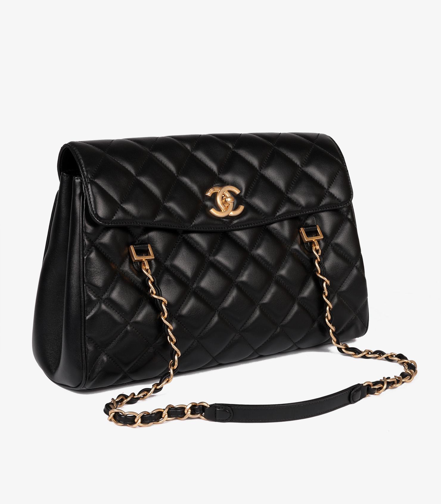 Chanel Black Quilted Lambskin Misia Camera Case Flap Bag In Excellent Condition In Bishop's Stortford, Hertfordshire