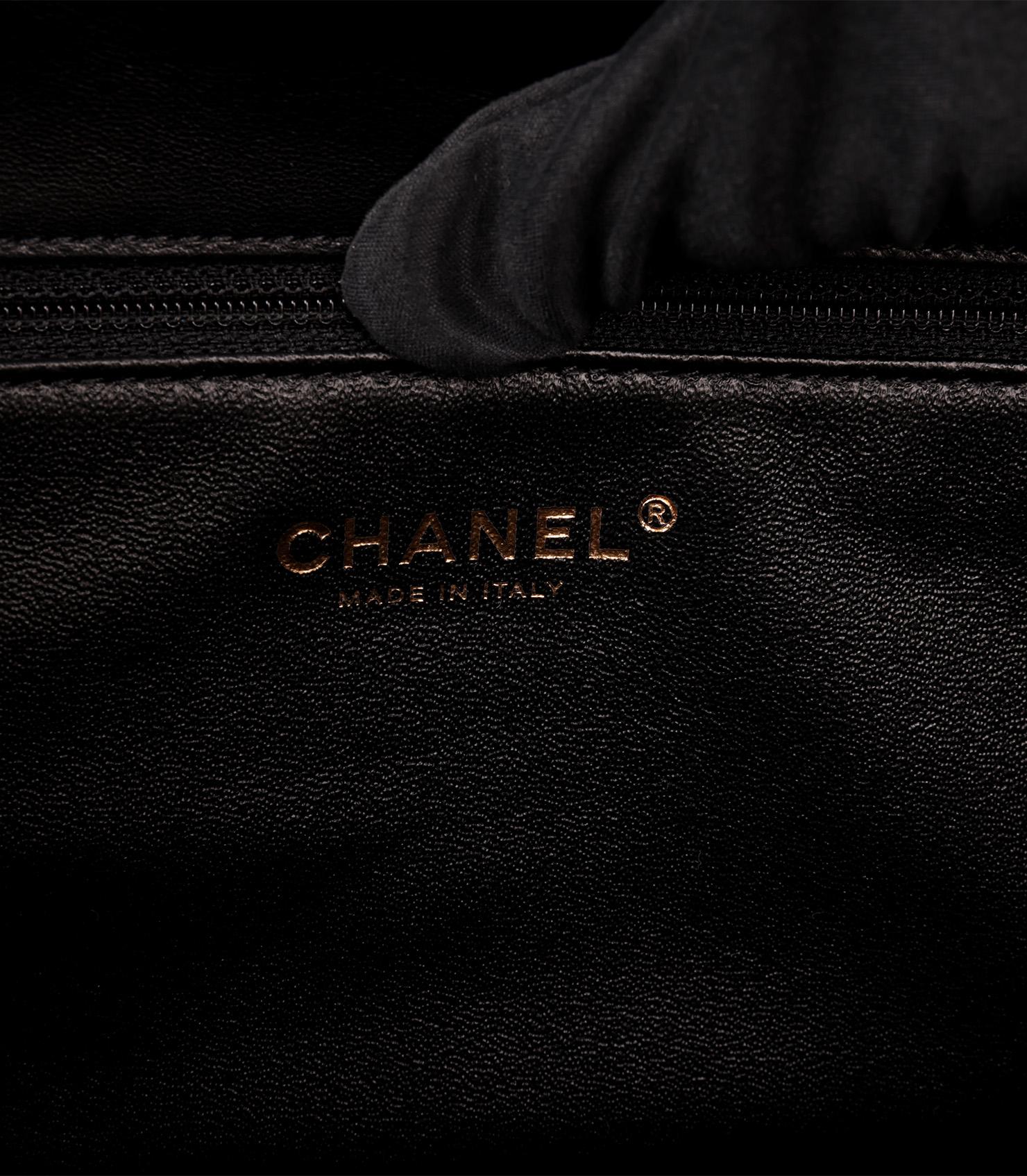 Chanel Black Quilted Lambskin Misia Camera Case Flap Bag 5