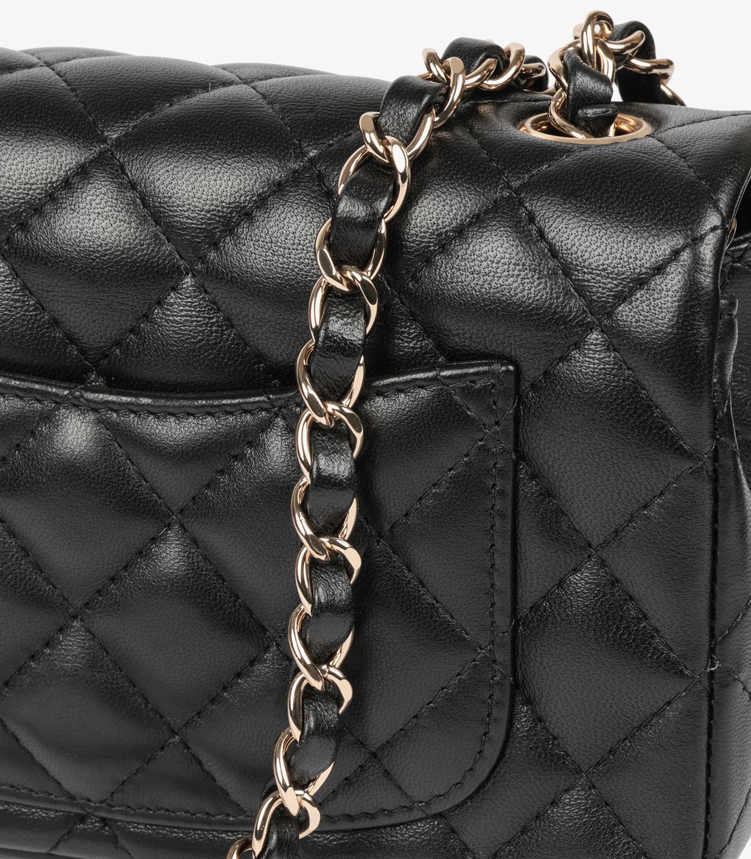 Chanel Black Quilted Lambskin Rectangular Mini Flap Bag 6