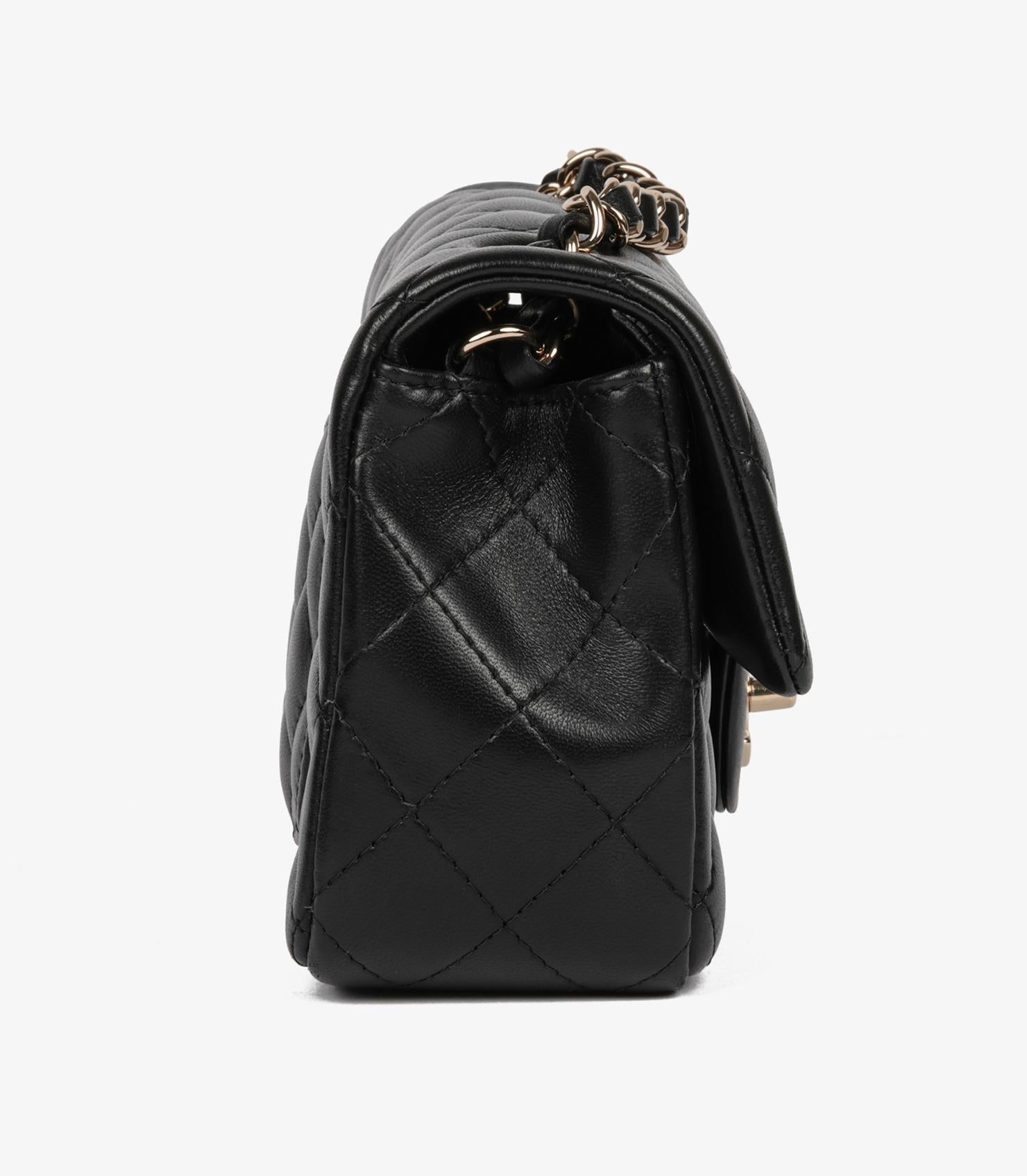 Chanel Black Quilted Lambskin Rectangular Mini Flap Bag 1