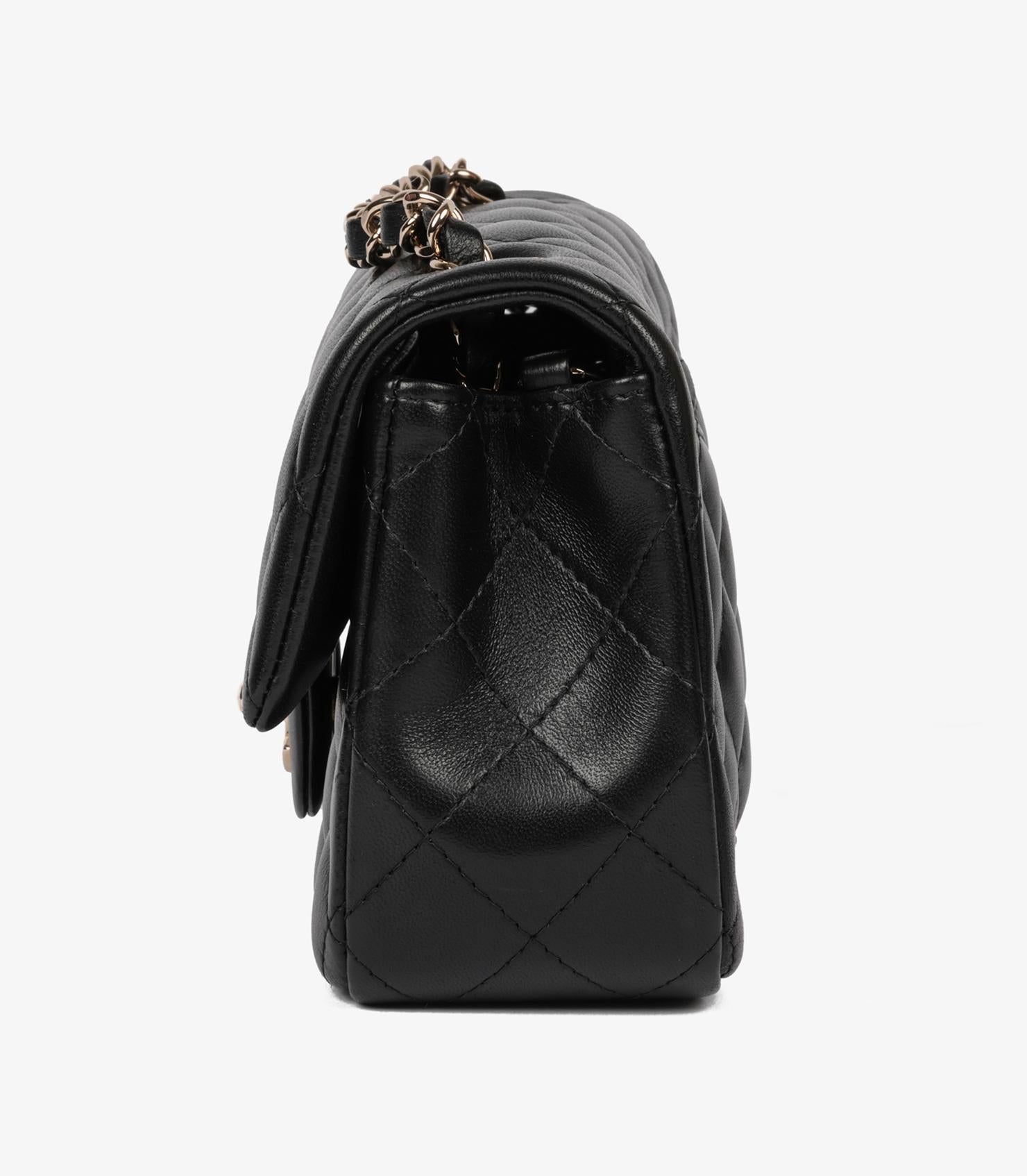 Chanel Black Quilted Lambskin Rectangular Mini Flap Bag 2
