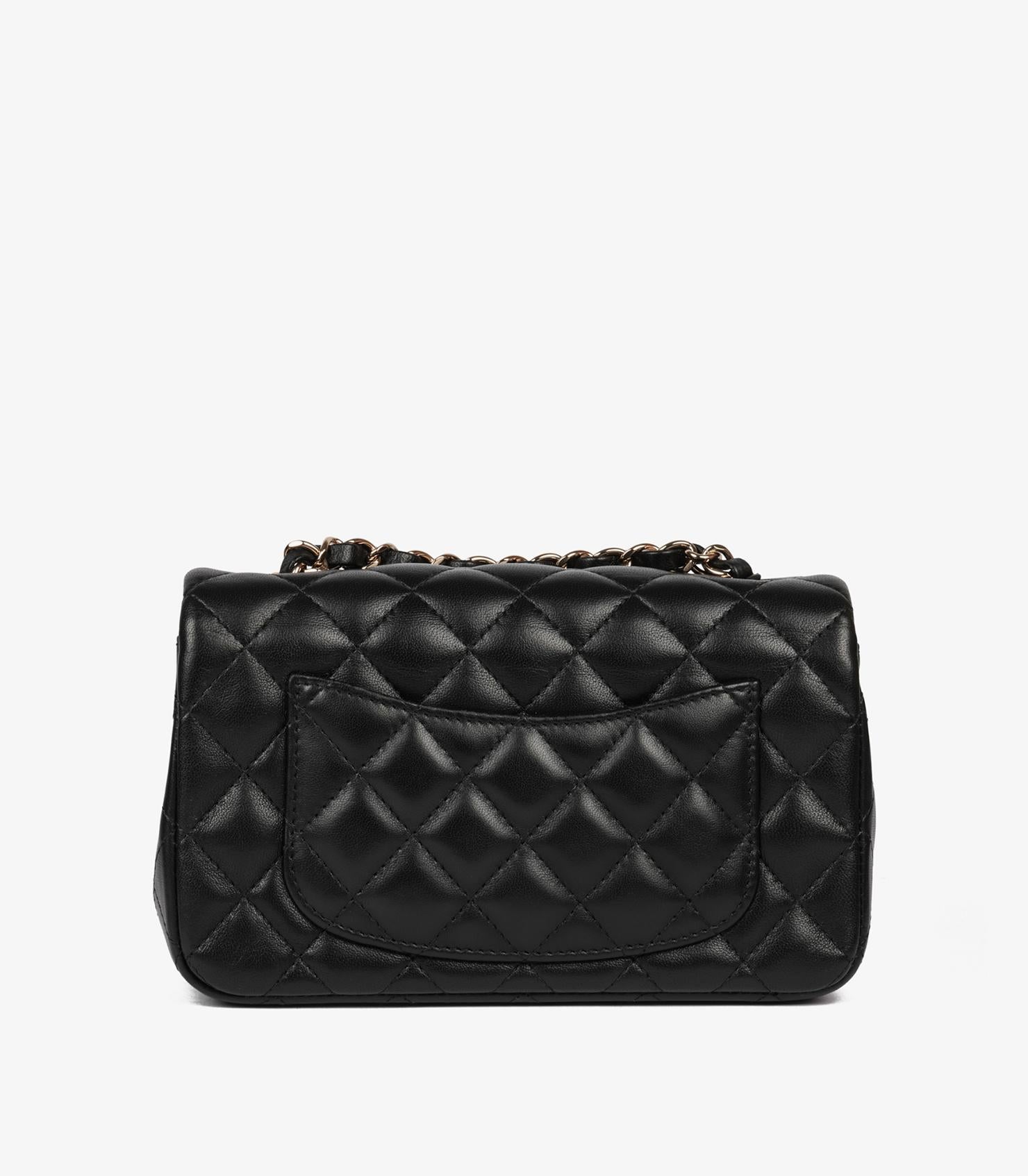Chanel Black Quilted Lambskin Rectangular Mini Flap Bag 3