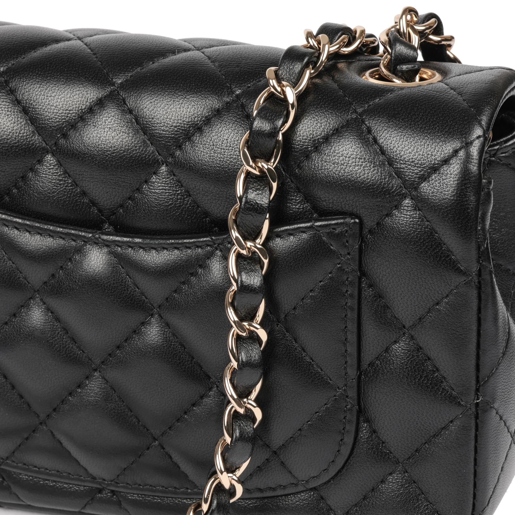 Chanel Black Quilted Lambskin Rectangular Mini Flap Bag 4