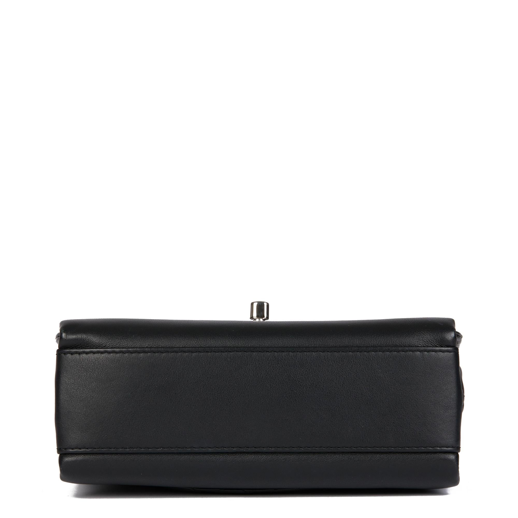 CHANEL Black Quilted Lambskin Reverso Mini Tramezzo Flap Bag 1