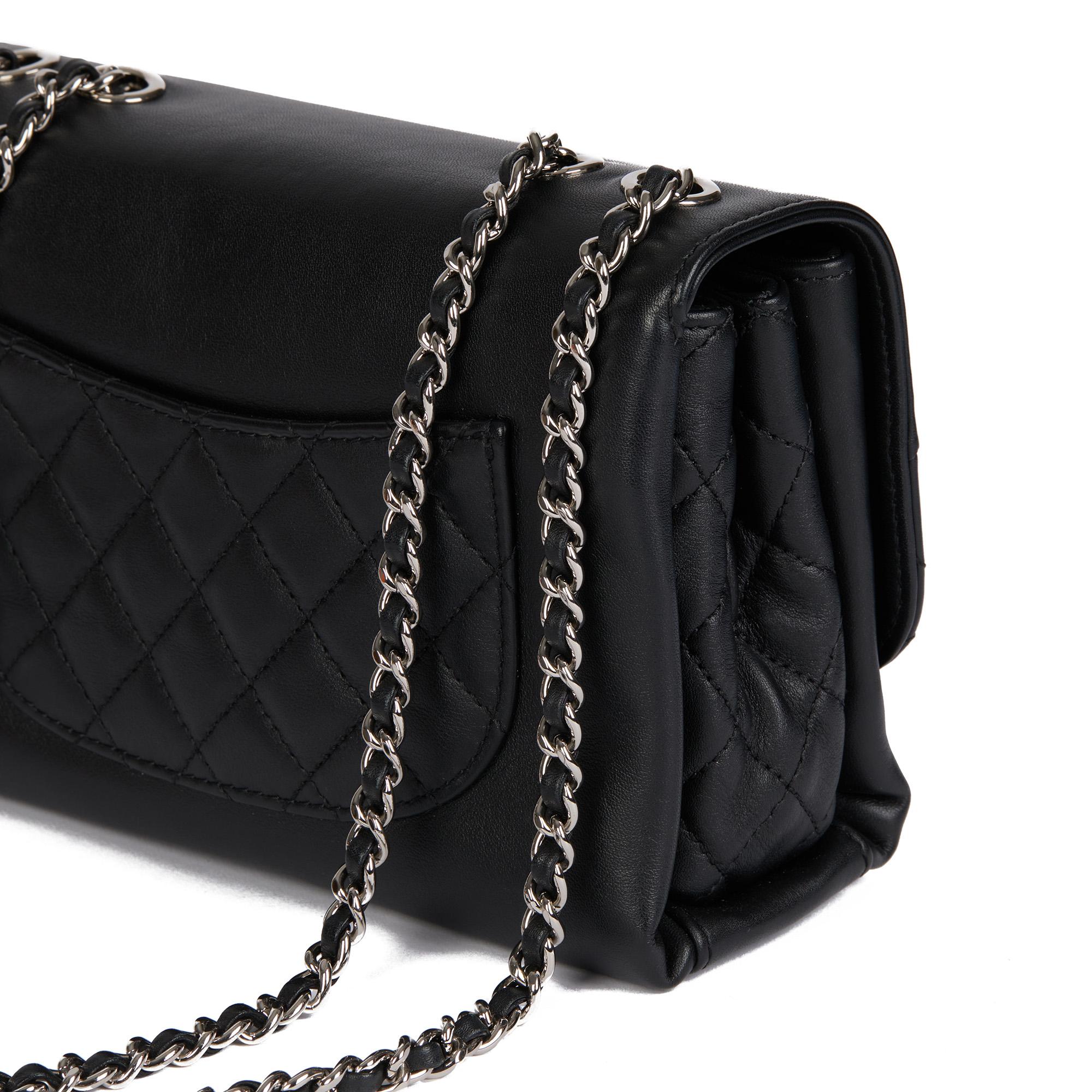 CHANEL Black Quilted Lambskin Reverso Mini Tramezzo Flap Bag 3