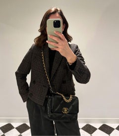 Chanel Black Quilted Lambskin Small 19 Flap Bag
