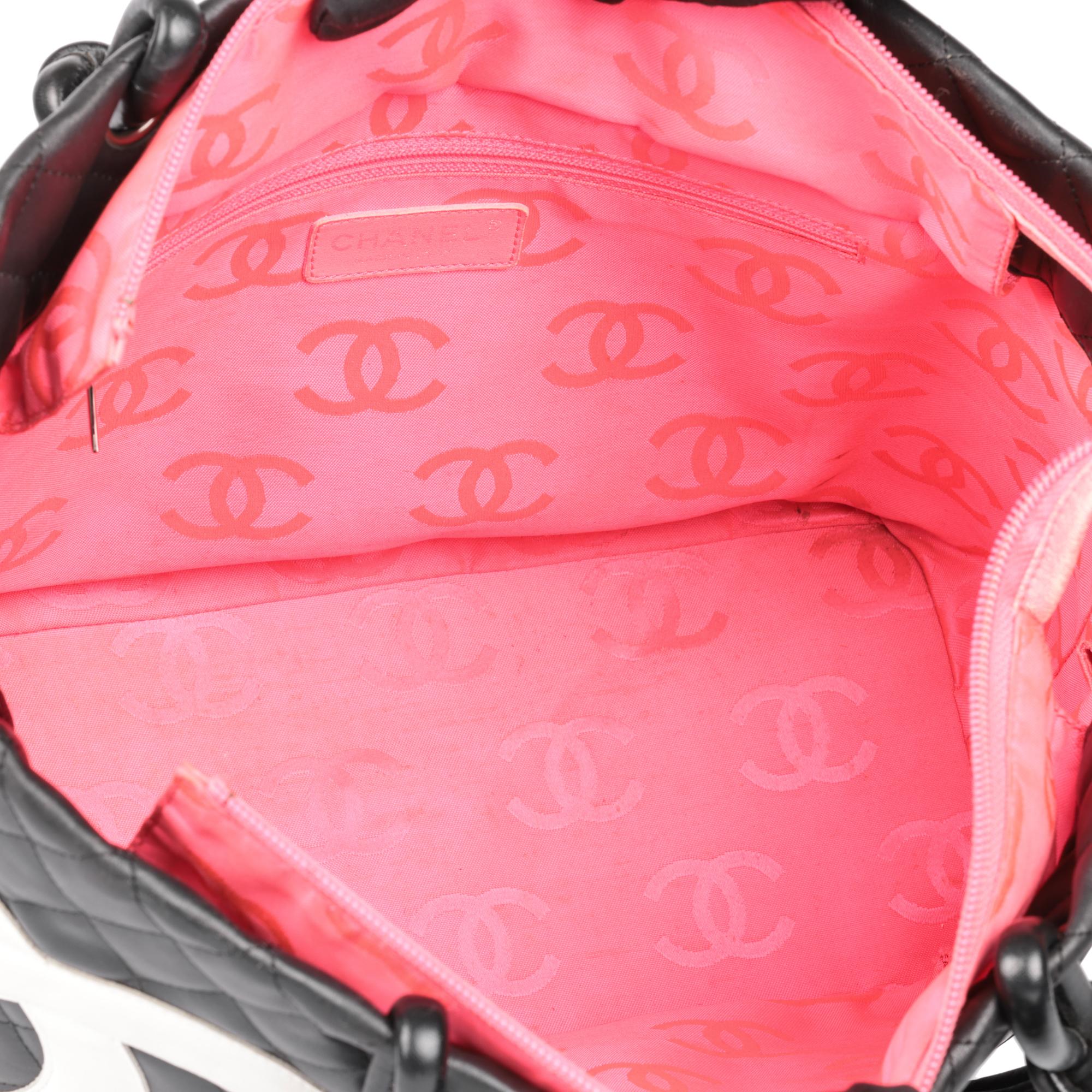 CHANEL Black Quilted Lambskin Small Cambon Tote Bag 4