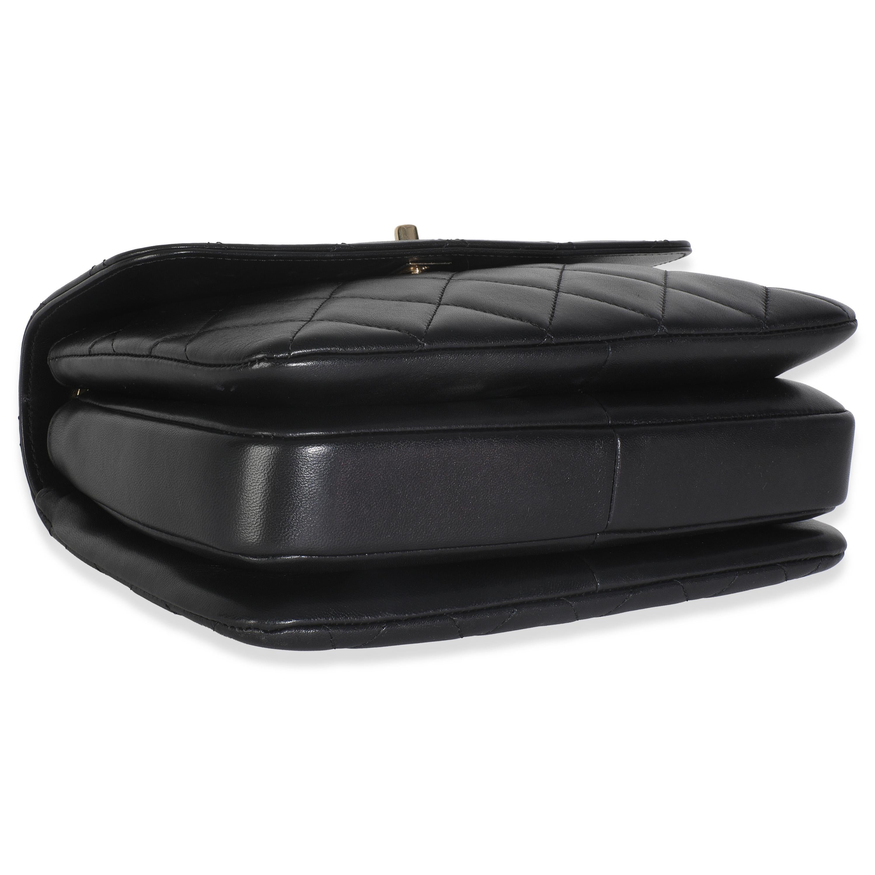 Chanel Black Quilted Lambskin Small Trendy CC Flap Dual Handle Bag en vente 2