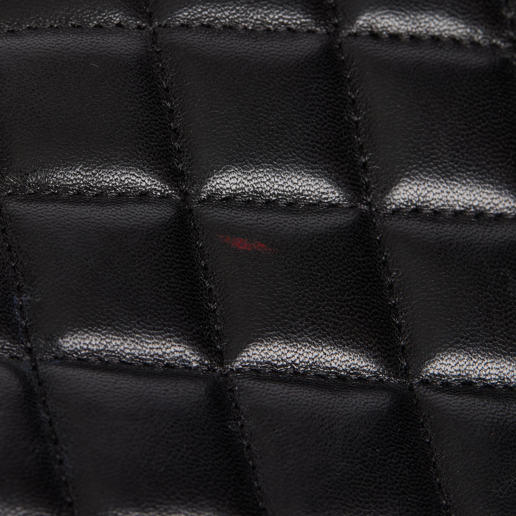 CHANEL Black Quilted Lambskin Timeless Clutch 4