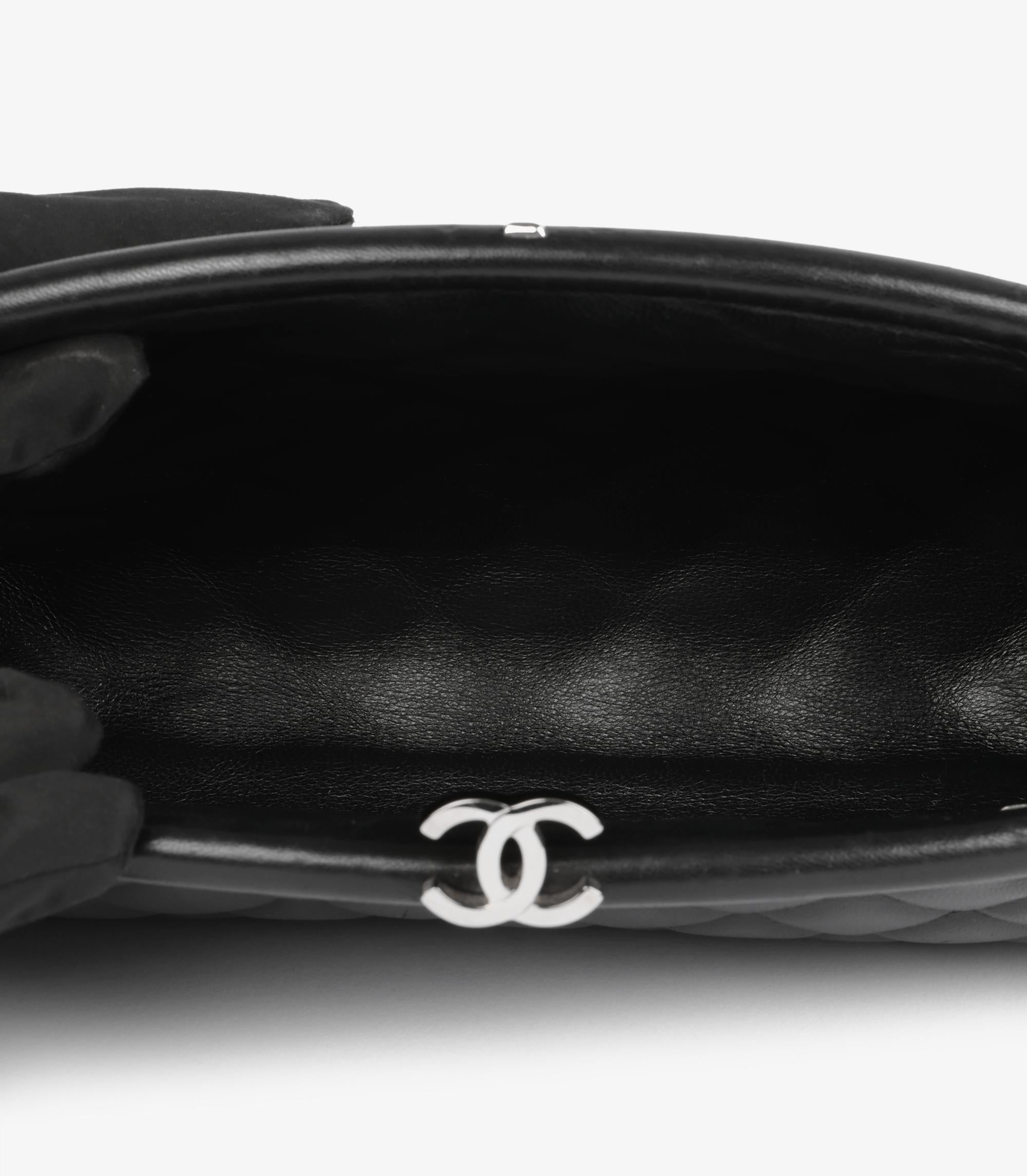Chanel Black Quilted Lambskin Timeless Clutch For Sale 4