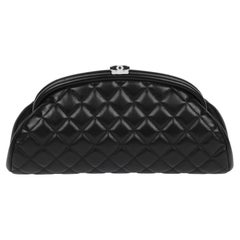 Chanel Black Quilted Lambskin Timeless Clutch