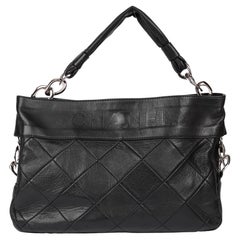 CHANEL Black Quilted Lambskin Timeless Shoulder Bag