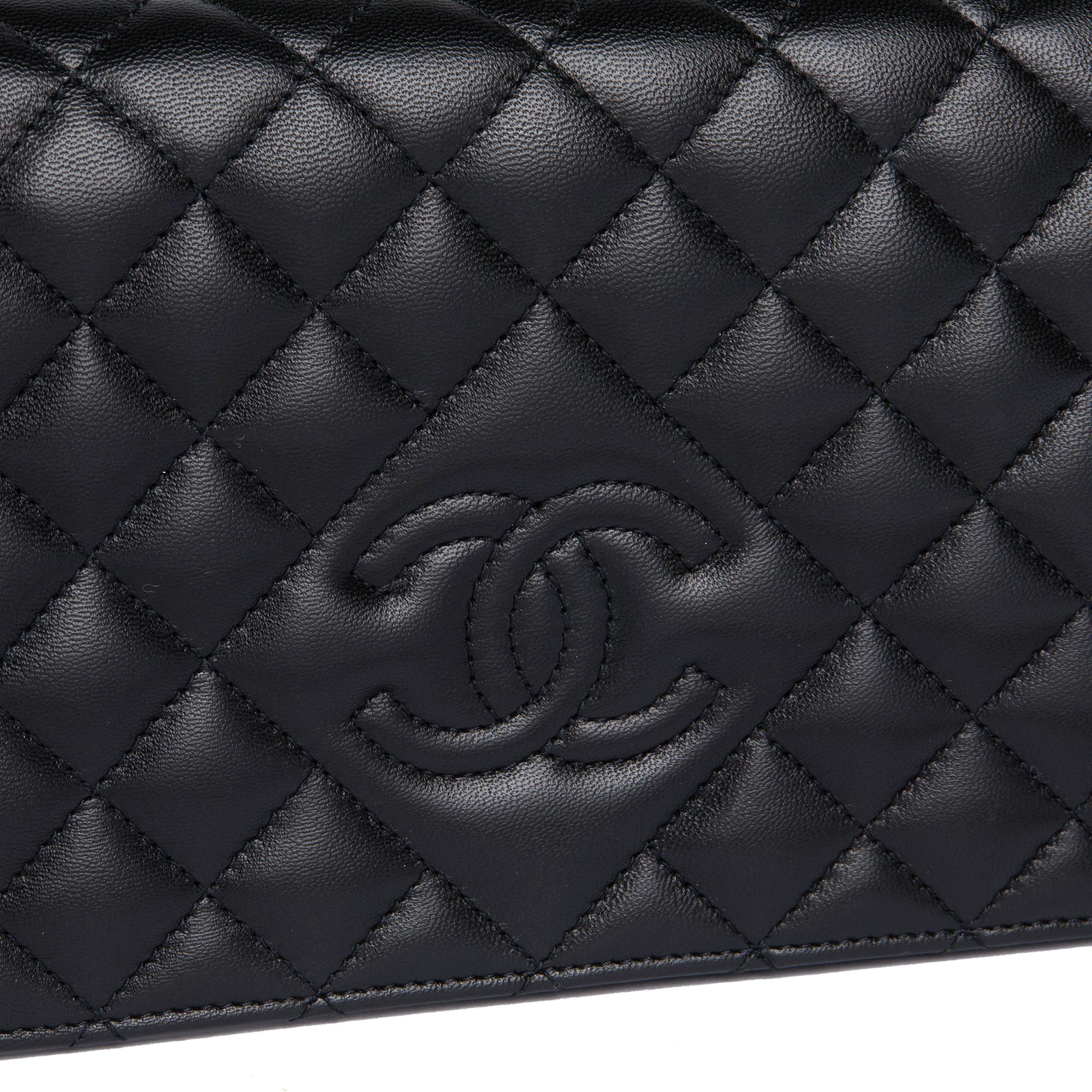 CHANEL Black Quilted Lambskin Timeless Wallet-on-Chain WOC 3