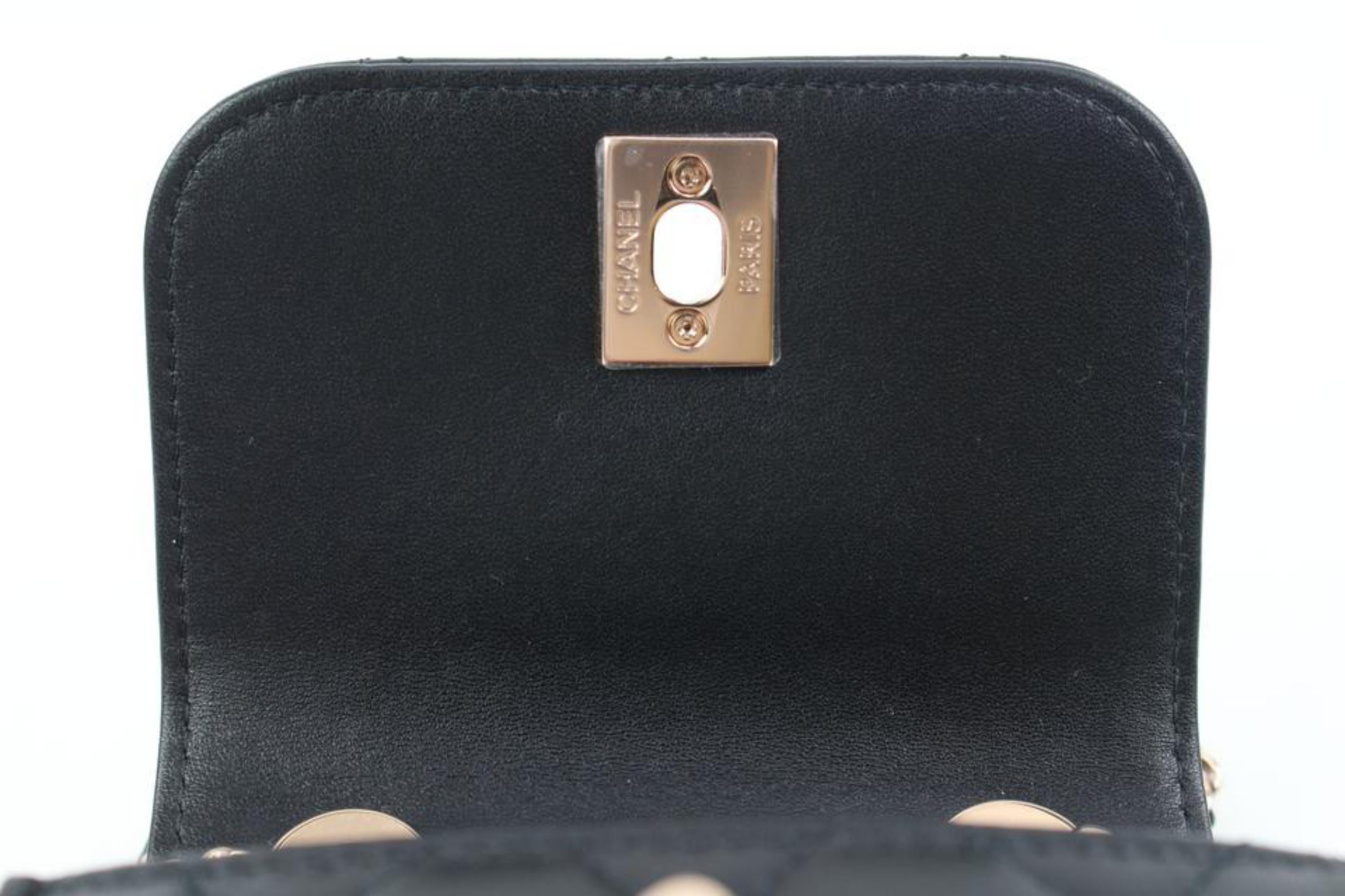 Chanel Black Quilted Lambskin Trendy Micro Flap Mini Crossbody Bag 118cas21 4