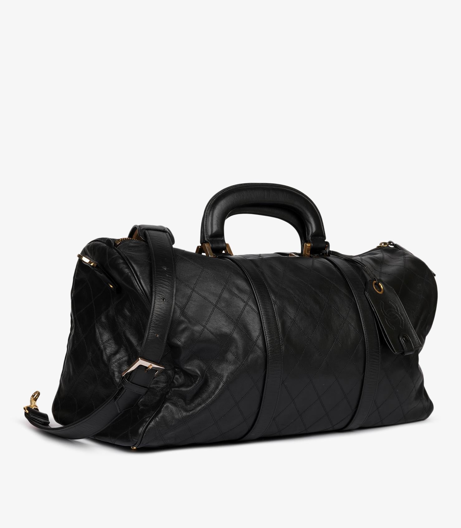 Chanel Black Quilted Lambskin Vintage Boston Travel Bag 50cm

Brand- Chanel
Model- Boston Travel Bag 50cm
Product Type- Shoulder, Tote, Travel
Serial Number- 65****
Age- Circa 1990
Accompanied By- Chanel Dust Bag, Shoulder Strap, Authenticity Card,