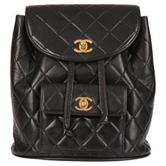 Duma patent leather backpack Chanel Black in Patent leather - 36850014