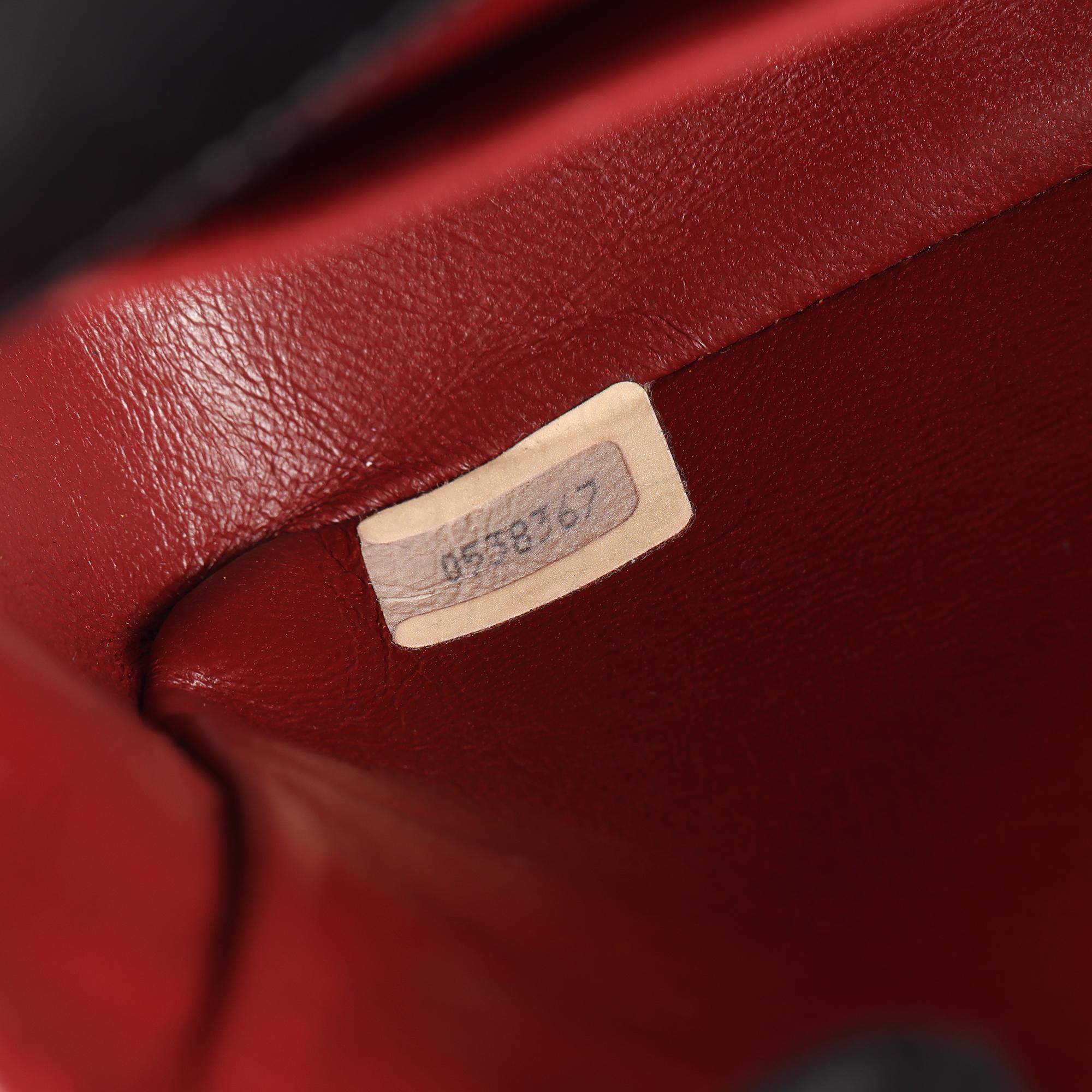 CHANEL Black Quilted Lambskin Vintage Crystal Embellished Mini Flap Bag For Sale 6