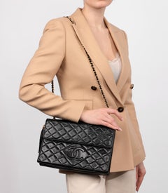 Chanel Black Quilted Lambskin Vintage Fringe Timeless Single Flap Bag