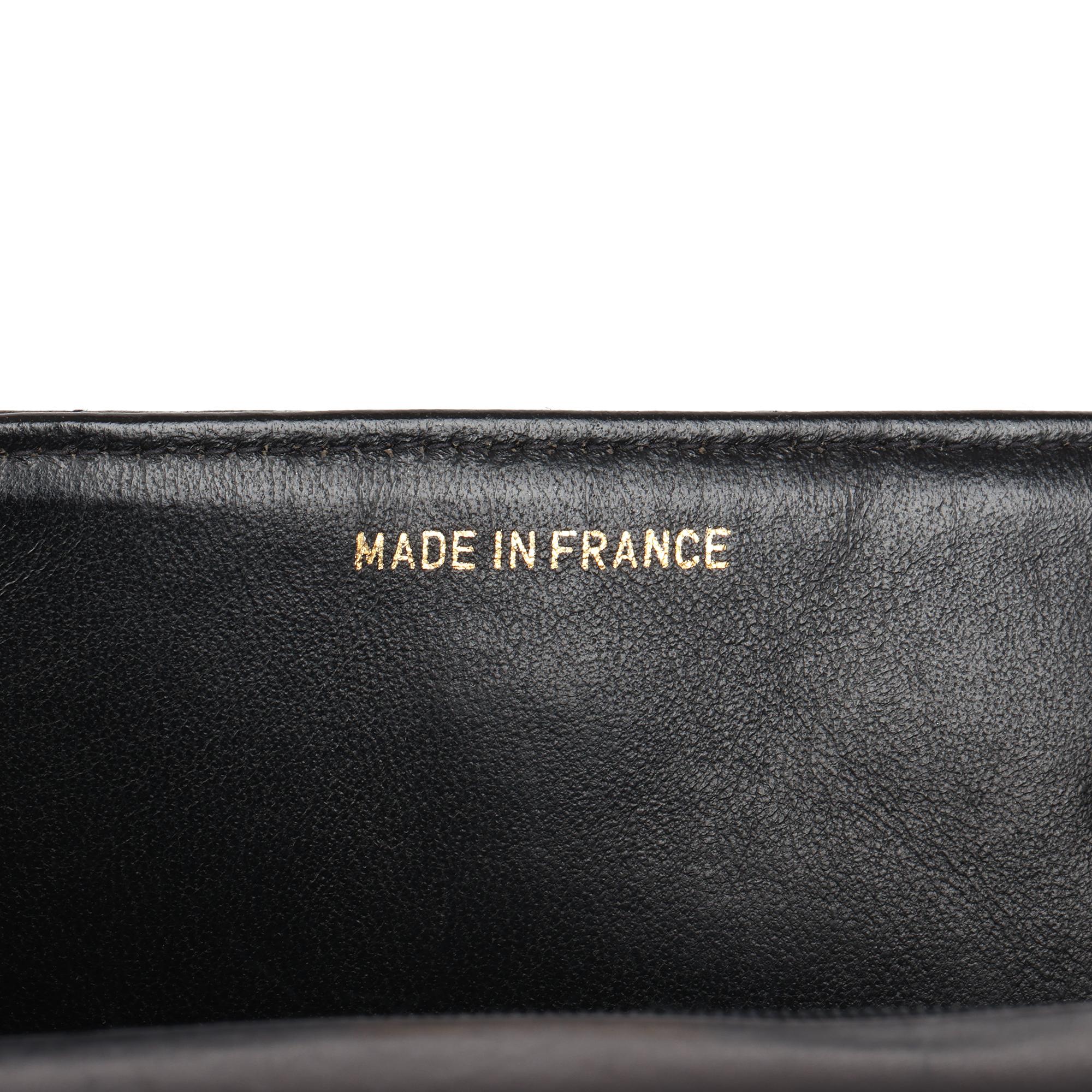 Chanel Black Quilted Lambskin Vintage Jumbo XL Classic Single Flap Bag In Good Condition In Bishop's Stortford, Hertfordshire