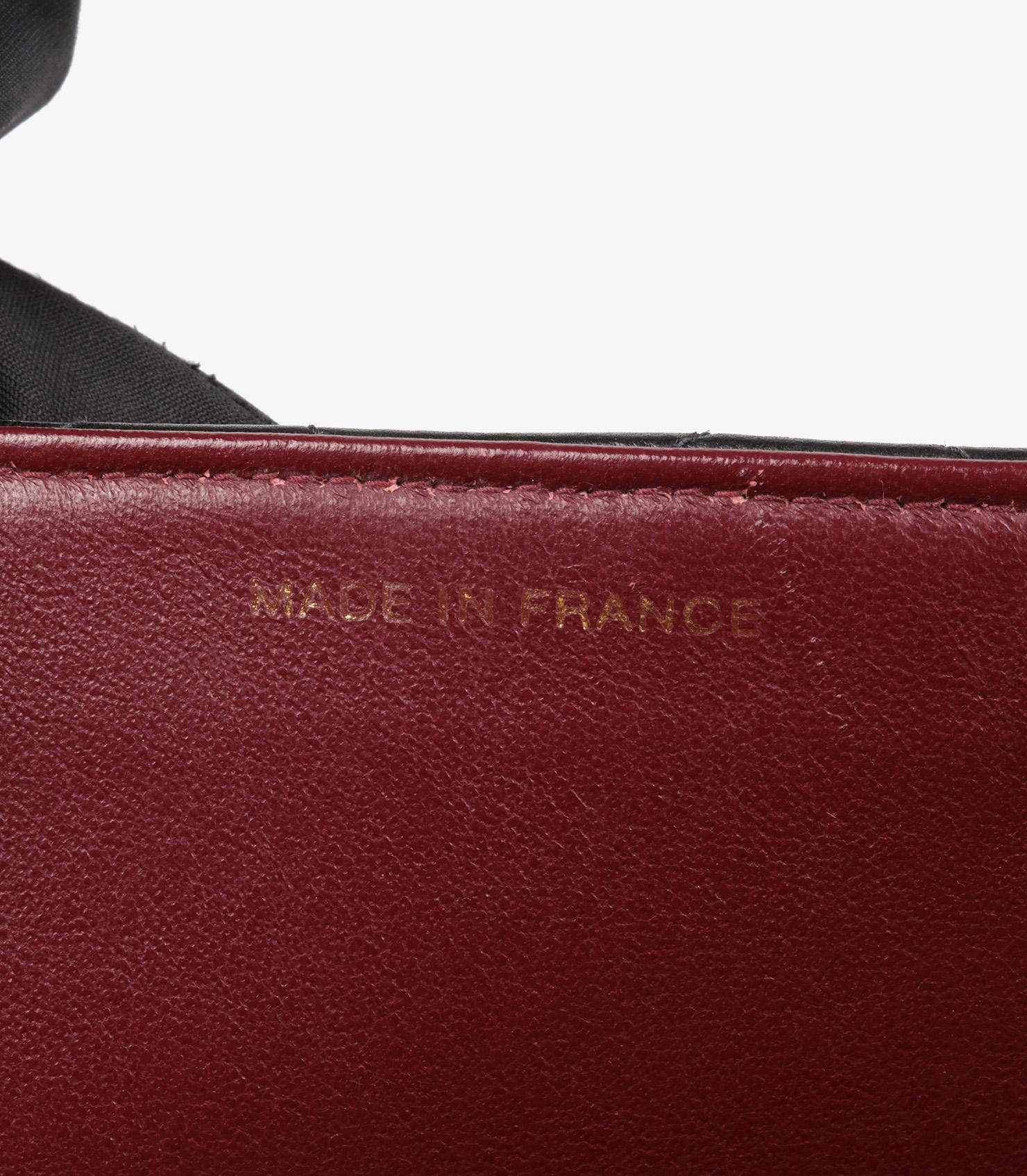 Chanel Black Quilted Lambskin Vintage Jumbo XL Classic Single Flap Bag en venta 4