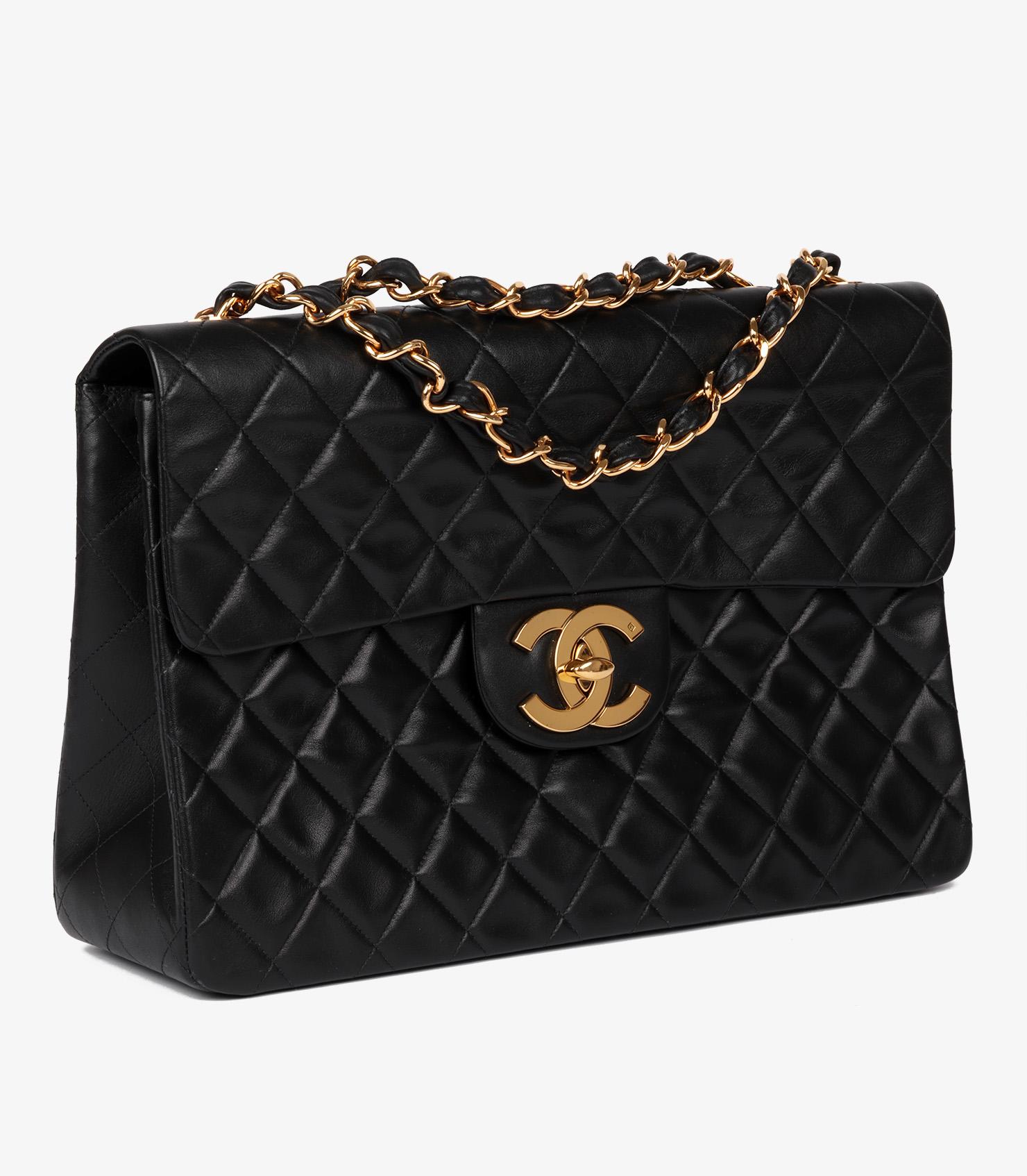 Chanel Black Quilted Lambskin Vintage Maxi Jumbo XL Classic Single Flap Bag

Xupes Ref: HB5660
Brand: Chanel
Model: Maxi Jumbo XL Classic Single Flap Bag
Type: Shoulder
Serial Number: 2925293
Age: 1994
Accompanied By: Chanel Dust Bag, Authenticity