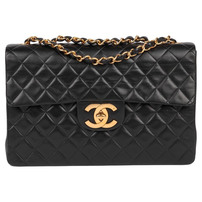 CHANEL Calfskin Quilted Maxi Pearls Card Holder Flap With Chain Light Blue, FASHIONPHILE