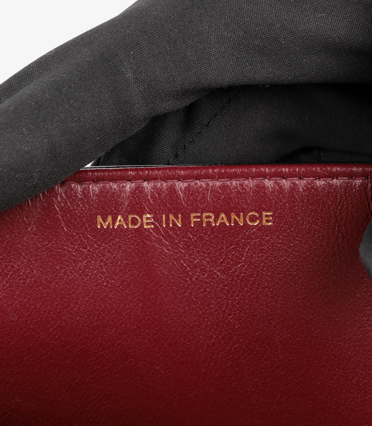 Chanel Schwarze Vintage Medium Classic Double Flap Tasche aus gestepptem Lammfell im Angebot 5