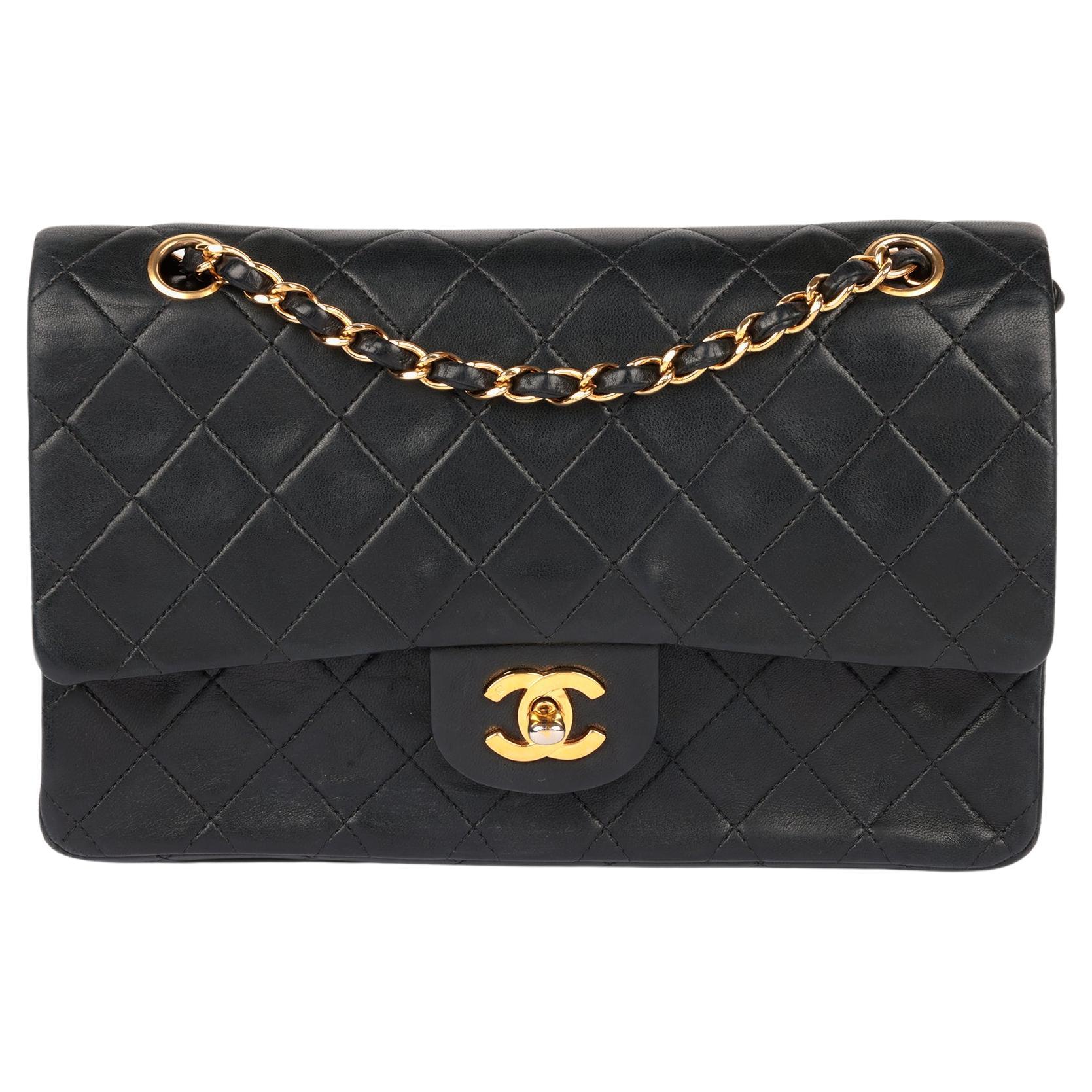 Chanel Runway Black Square Mini Flap Pearl Crush Bag Lambskin ref