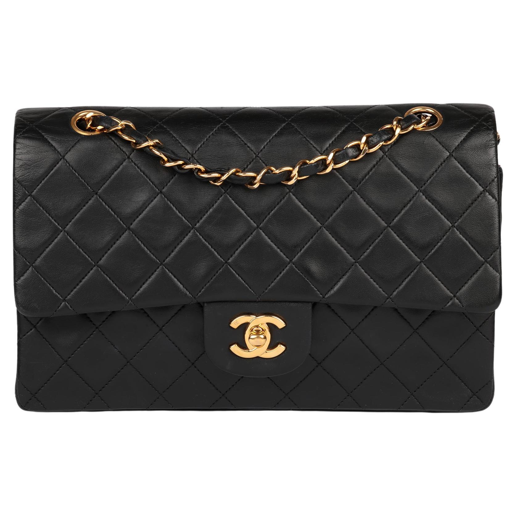 CHANEL 2021 XL pearl black quilted leather flap wallet on chain crossbody  bag at 1stDibs