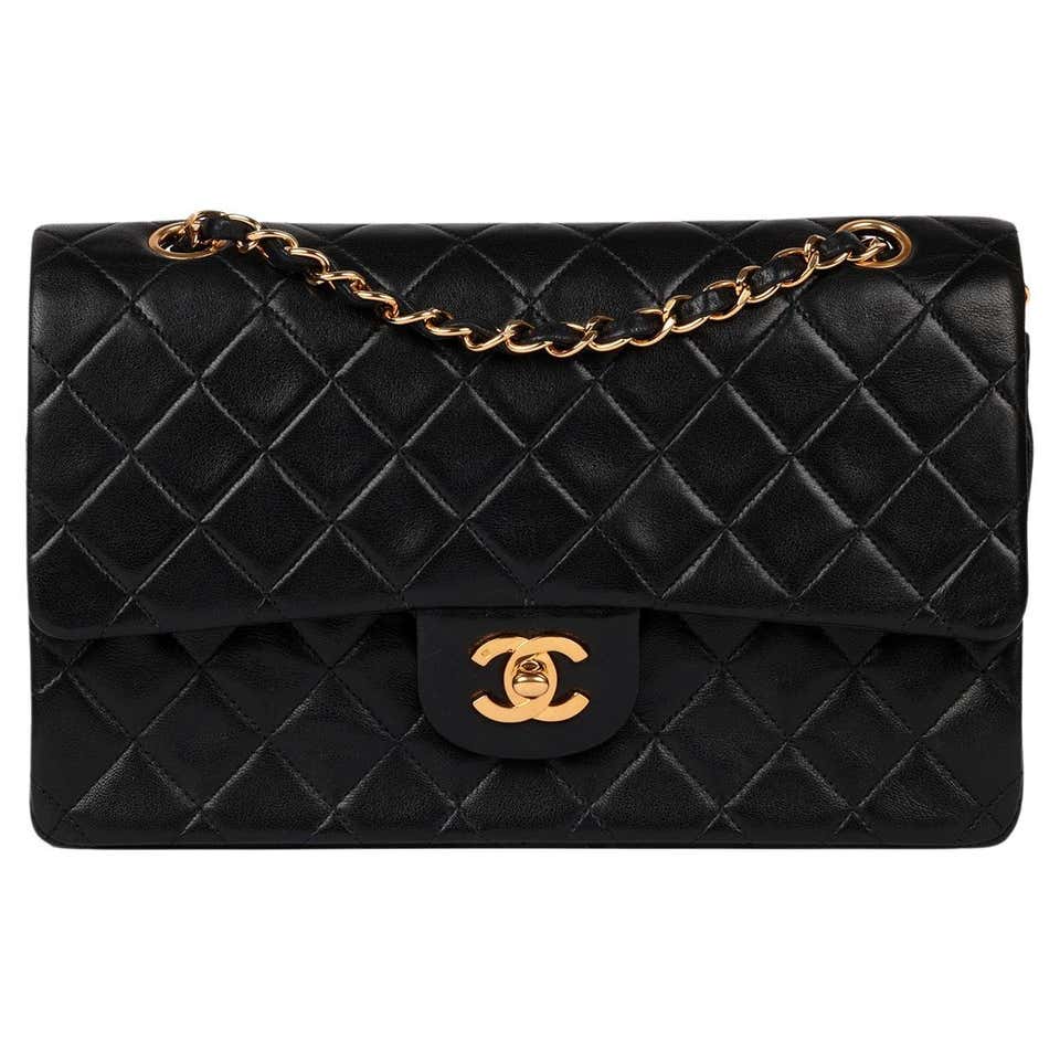 Chanel Purple Quilted Lambskin Medium Classic Double Flap Bag For Sale ...
