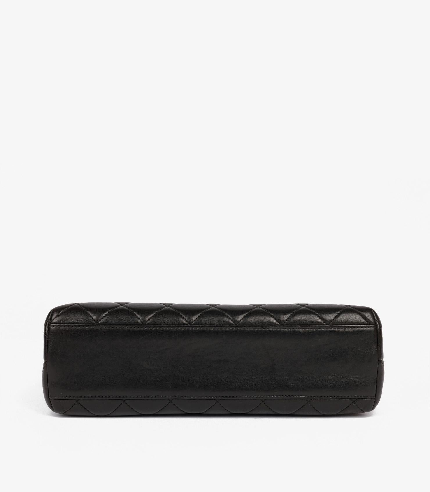 Chanel Black Quilted Lambskin Vintage Medium Classic Kelly 3