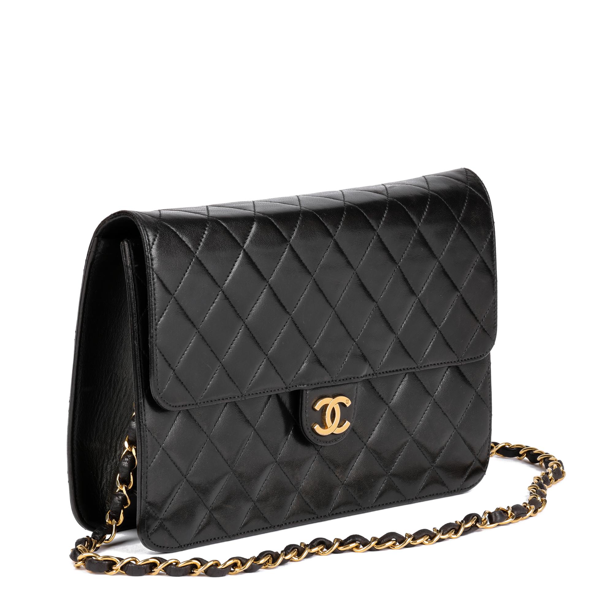 CHANEL
Black Quilted Lambskin Vintage Medium Classic Single Flap Bag

Xupes Reference: HB4679
Serial Number: 5157180
Age (Circa): 1997
Accompanied By: Authenticity Card
Authenticity Details: Authenticity Card, Serial Sticker (Made in France)
Gender: