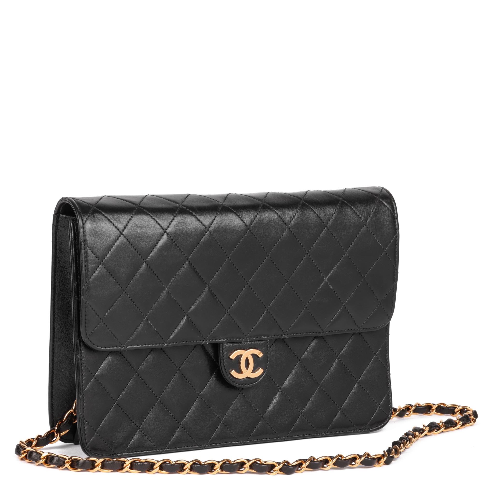 CHANEL
Black Quilted Lambskin Vintage Medium Classic Single Flap Bag

Xupes Reference: HB5224
Serial Number: 5426881
Age (Circa): 1997
Accompanied By: Chanel Dust Bag, Authenticity Card
Authenticity Details: Authenticity Card, Serial Sticker (Made