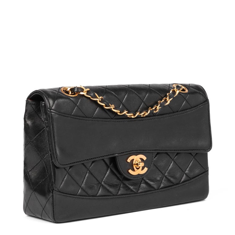 small black chanel quilted bag leather