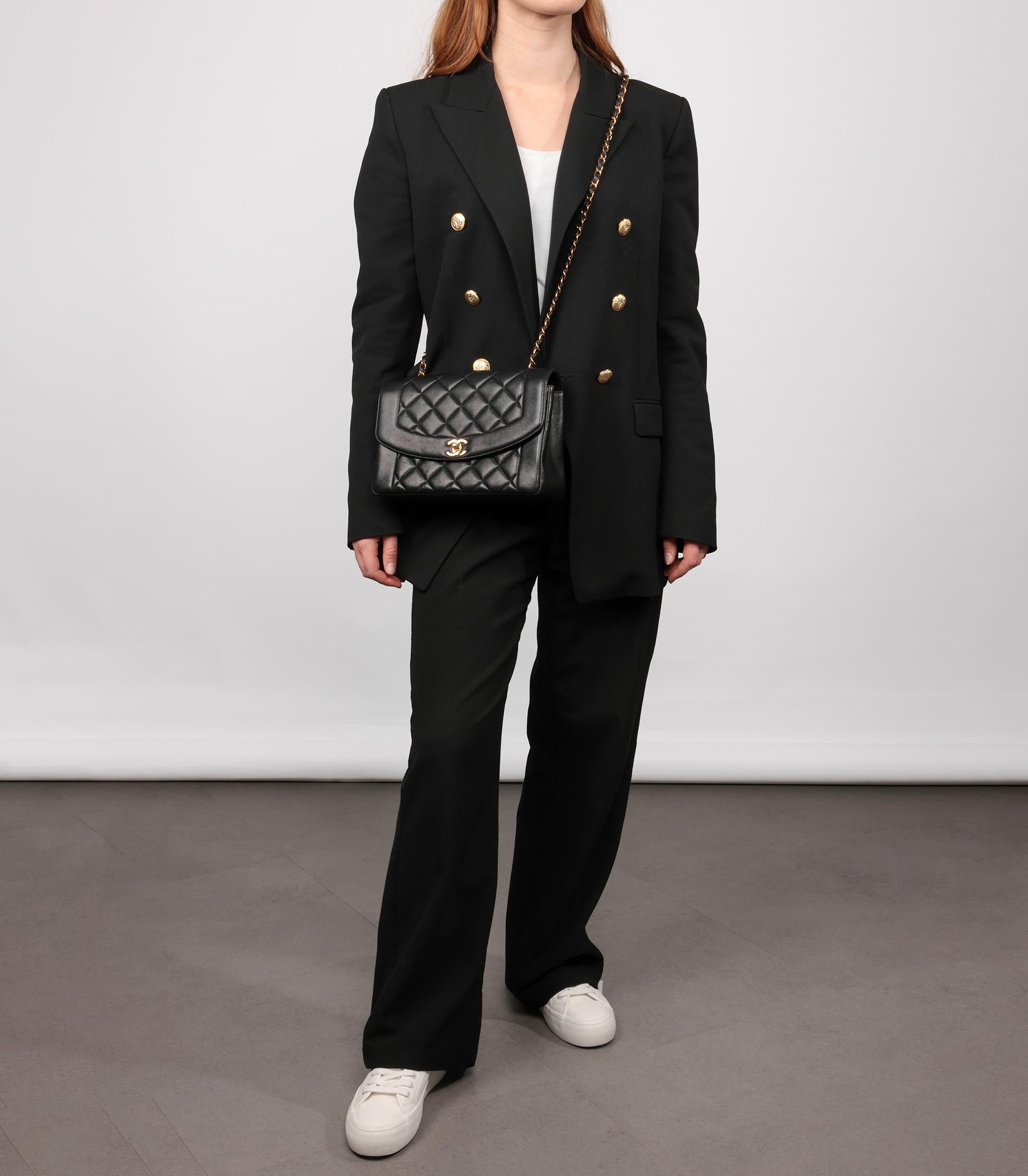 Chanel Black Quilted Lambskin Vintage Medium Diana Classic Single Flap Bag

Product Details
Xupes Ref: HB5727
Brand: Chanel
Model: Medium Diana Classic Single Flap Bag
Type: Shoulder, Crossbody
Serial Number: 4587804
Age: 1997
Accompanied By: Chanel