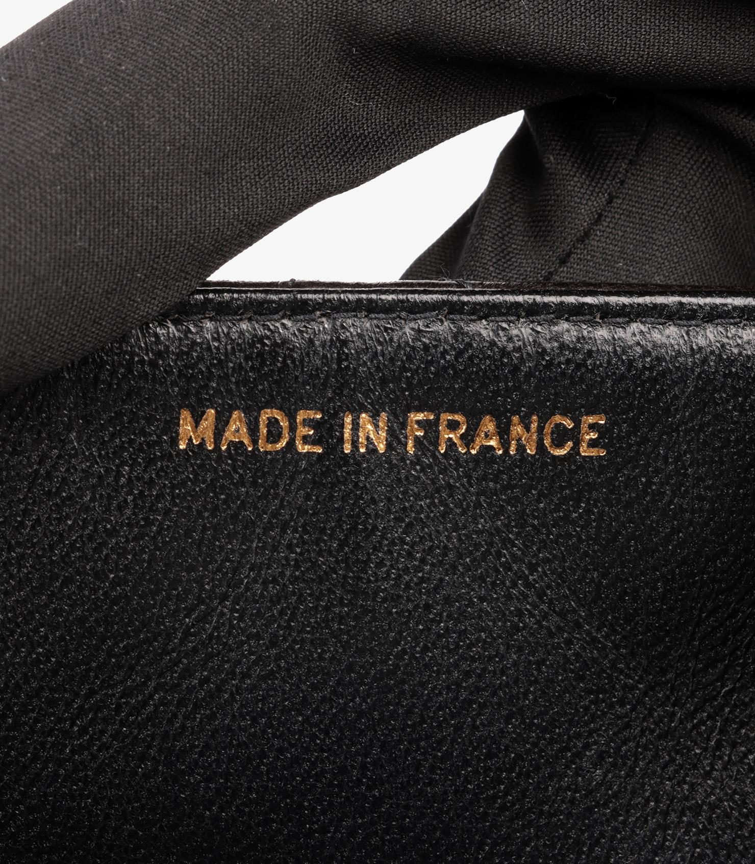 Chanel Black Quilted Lambskin Vintage Medium Envelope Classic Single Flap Bag 3