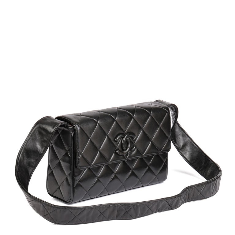Bonhams : CHANEL LIMITED EDITION BLACK QUILTED LEATHER CLASSIC MEDIUM 2.55  DOUBLE FLAP WITH SMALL BAG WITH FAUX PEARL AND MIRROR ACCESSORIES (includes  serial sticker, authenticity card, felt protector, original dust bags
